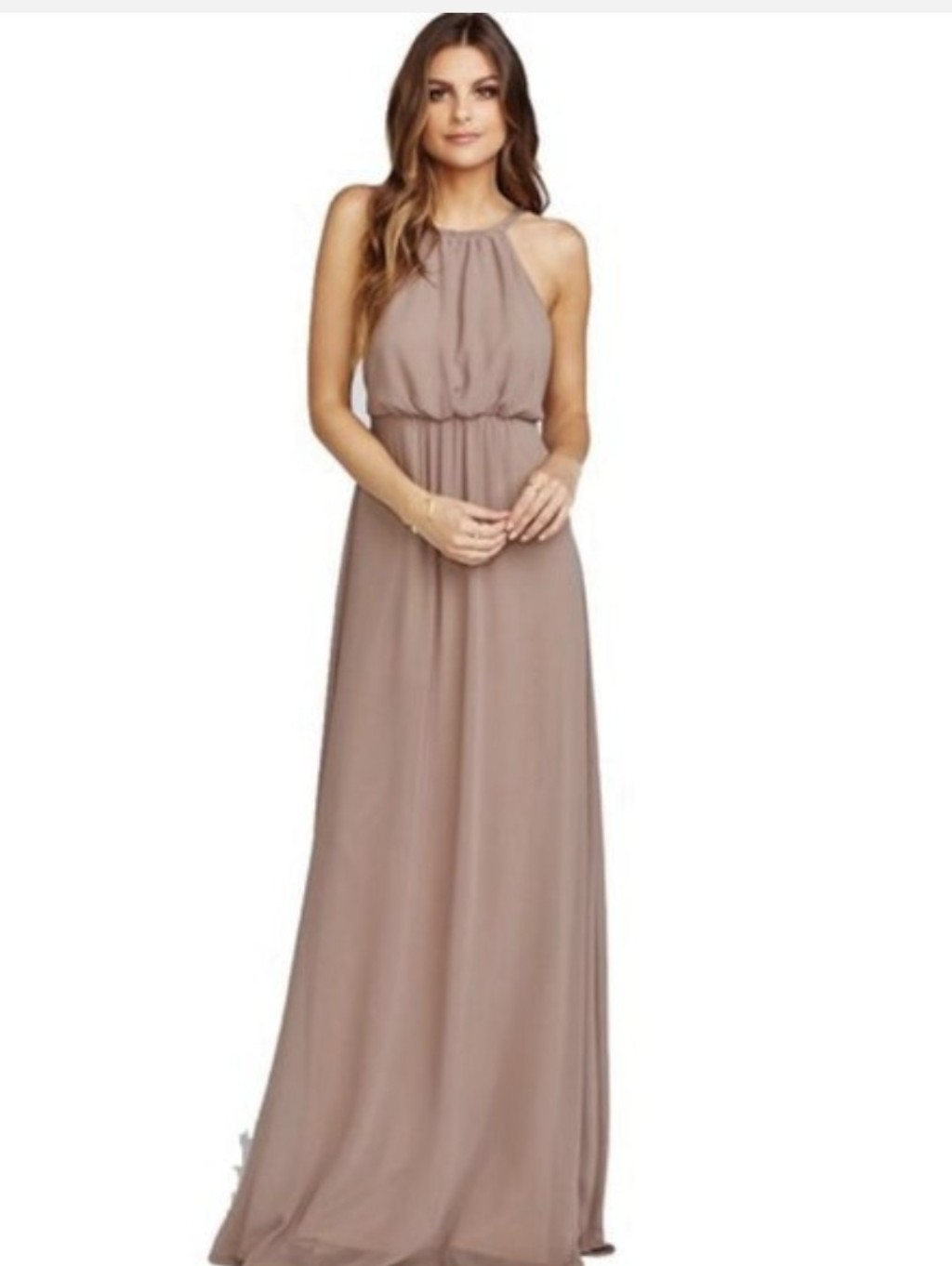 Show Me Your Mumu Blush Halter Maxi Dress